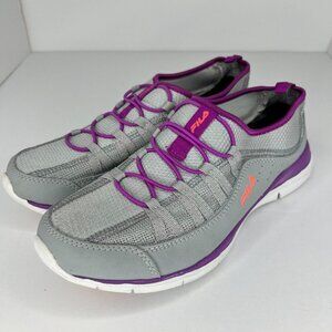 Fila Womens 5SC40136-091 Gray Purple Vixen Slip On Size 10 Athletic Shoes